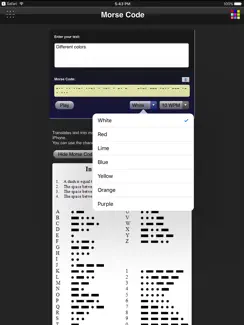 Morse Code iPad image 3