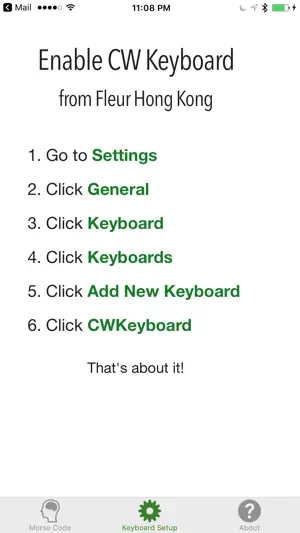 CW Keyboard screenshot 1
