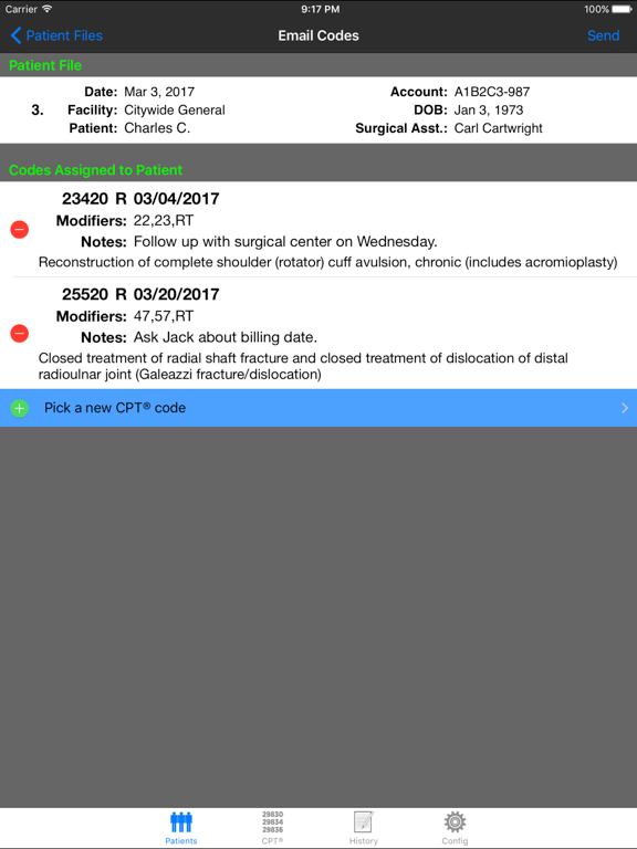 Mobile Coder Orthopedics iPad screenshot 4 - Medical app