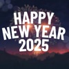 happy new year wishes 2025 icon