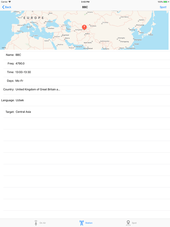 Screenshot #4 pour SWListener - radio scanner