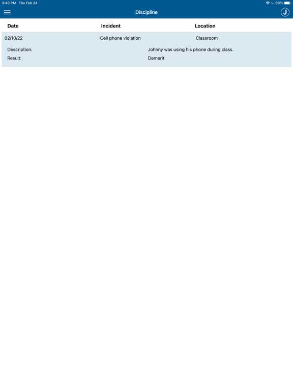 Gradelink Student/Parent App iPad screenshot 8 - Education app