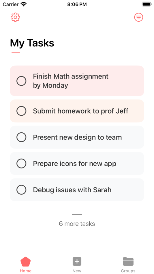 #1. To do list task manager 5Task (iOS) Podle: Nishan Niraula