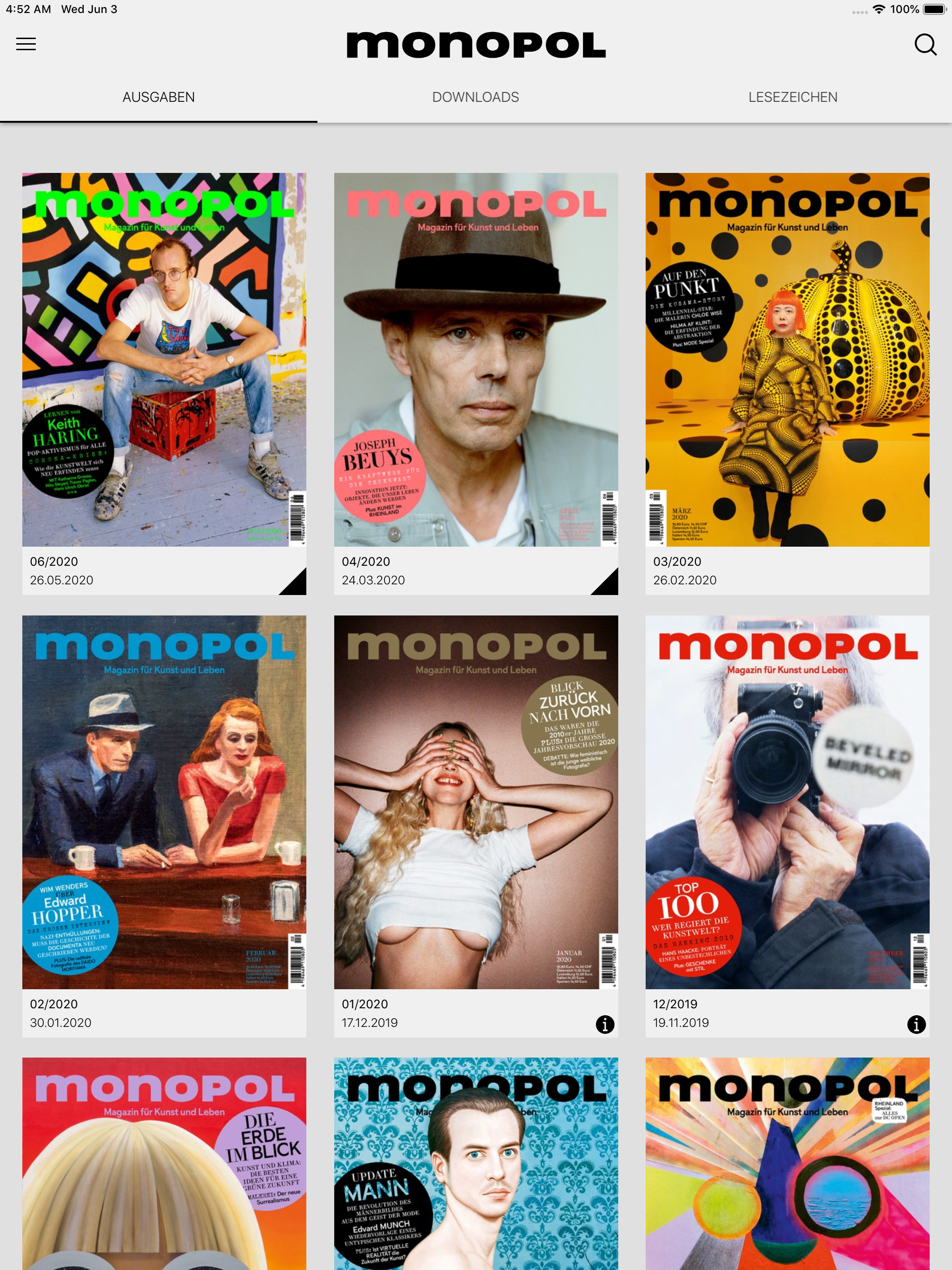 Monopol - Magazin für Kunst