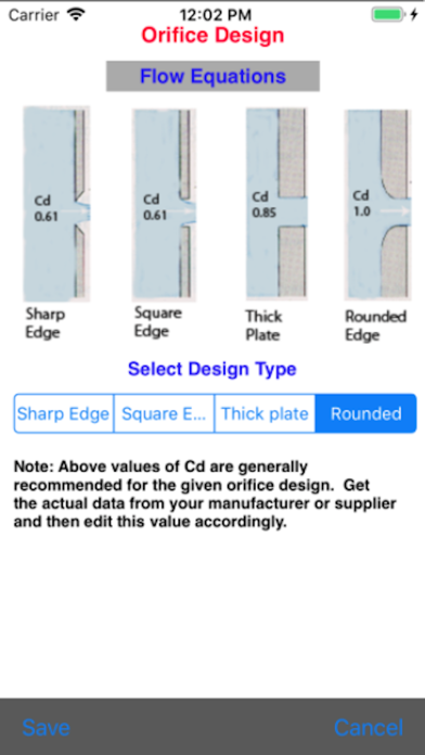 Orifice Flow Screenshot