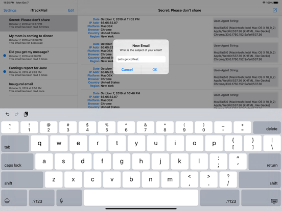 Screenshot #6 pour iTrackMail - Email Tracking