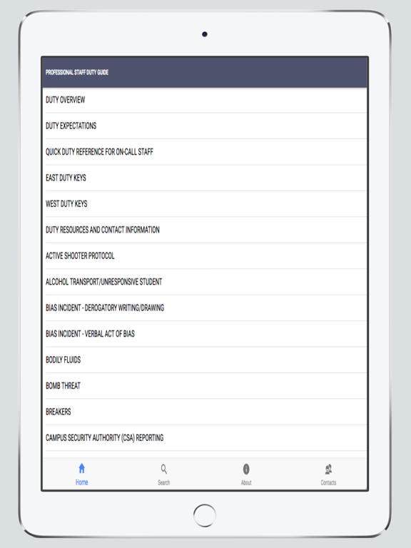 Screenshot #4 pour UHD A-Z Response Protocols