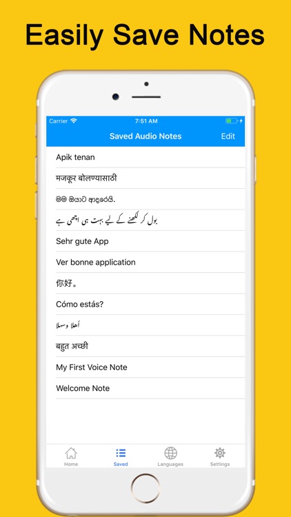 Speech to Text - Voice Notes