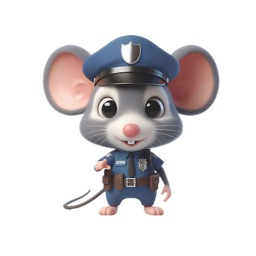 Police Mouse Stickers