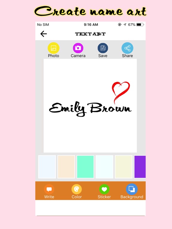 Screenshot #4 pour Text Art - Name Art