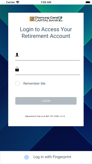 Chemung Canal Retirement App Screenshot