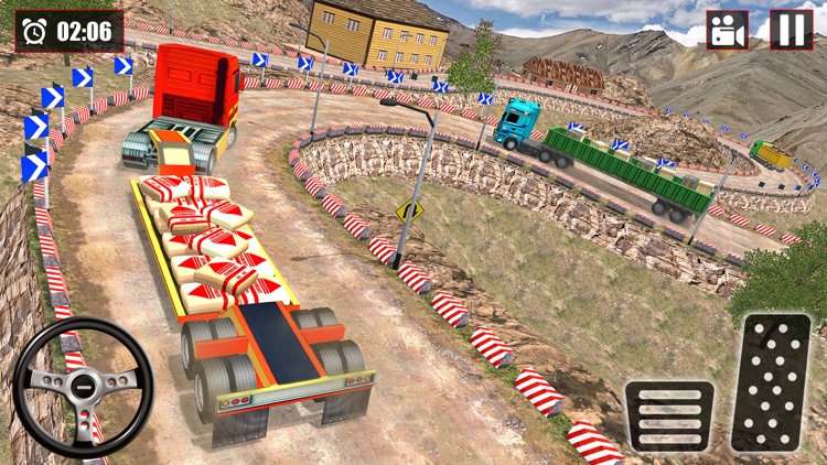 Snow Cargo Trailer Truck Drive screenshot-4