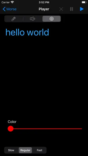 Capture d'écran de ITU Morse Codes sur iPhone 5