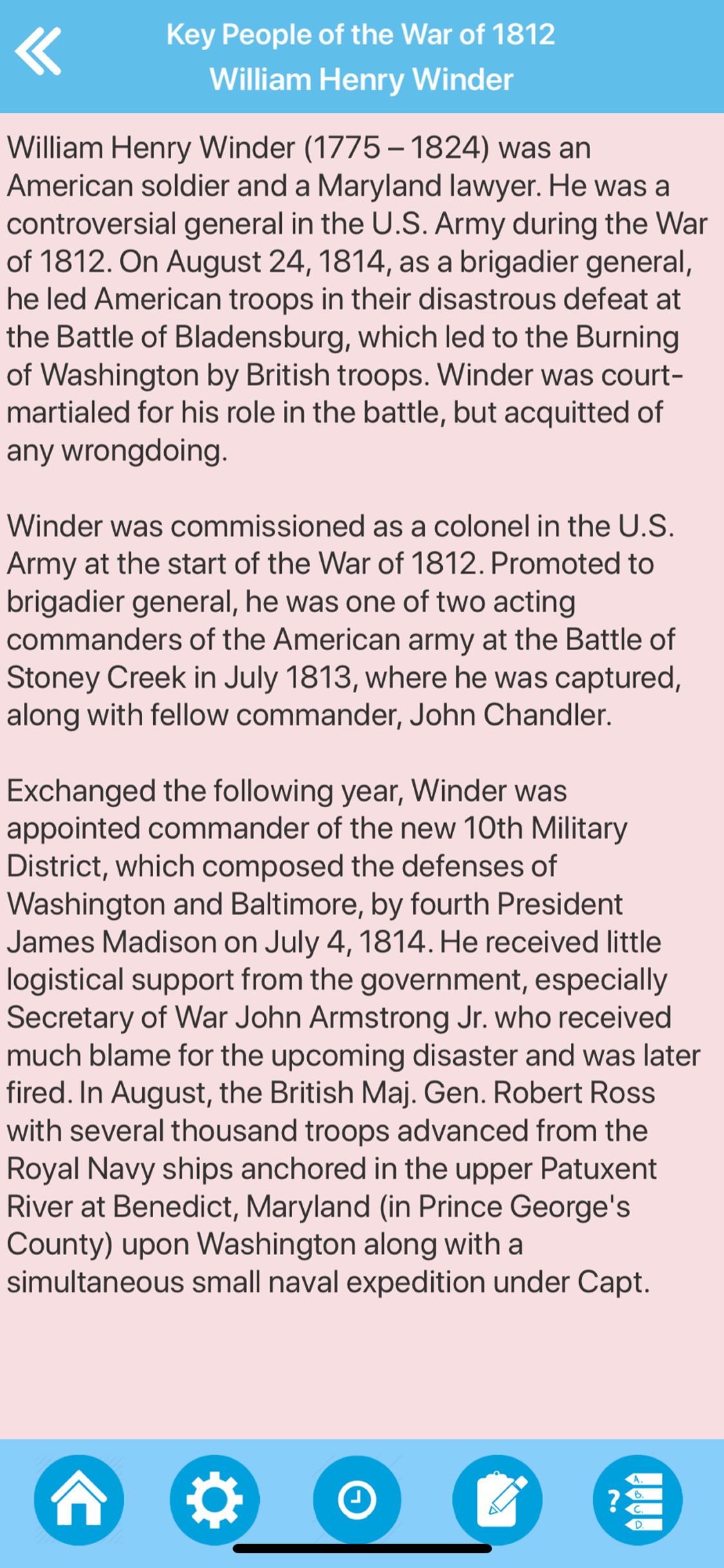 War of 1812 History screenshot 6