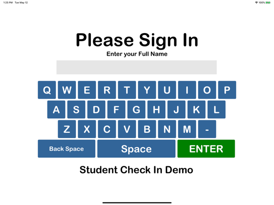 Student Check In app screenshot