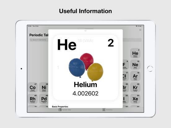 Periodic Table Chemistry 2026 iPad screenshot