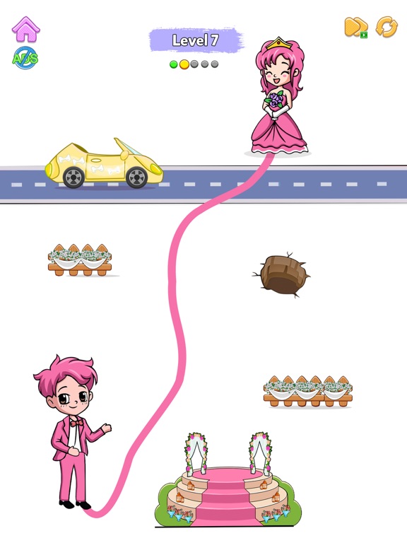 Screenshot #6 pour Bride Rush: Draw to Home Way