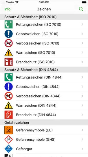 Screenshot von Zeichen auf dem iPhone 1