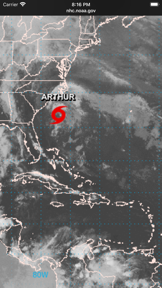Hurricane Center screenshot
