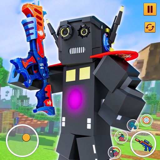 Superhero Block City Robot War icon