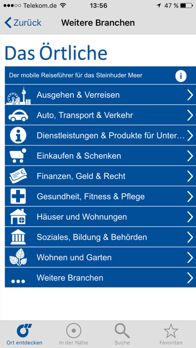Steinhuder Meer-App Screenshot