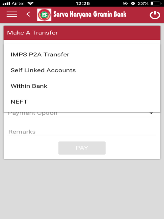 SHGB mBanking iPad screenshot