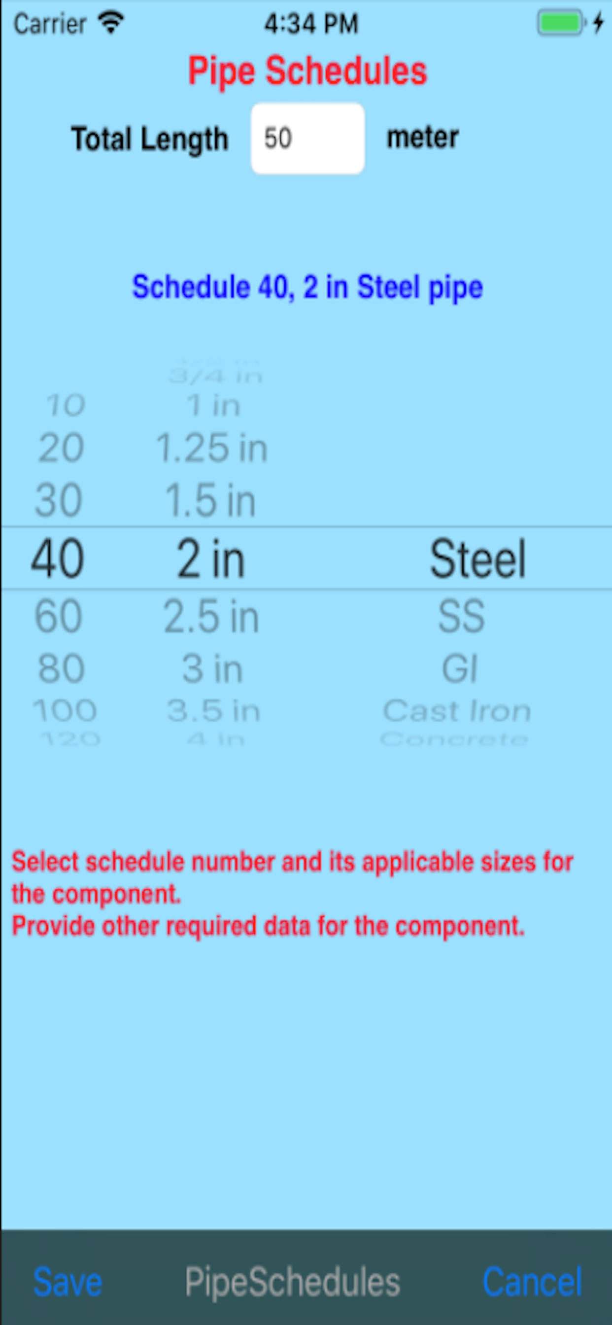 Centrifugal Pump Spec screenshot 4