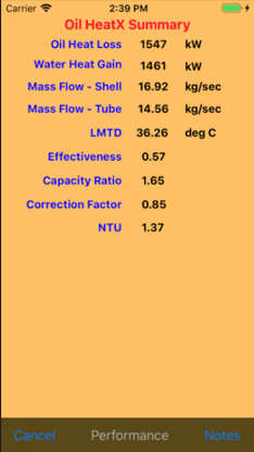 Heat Exchanger Performance screenshot 2