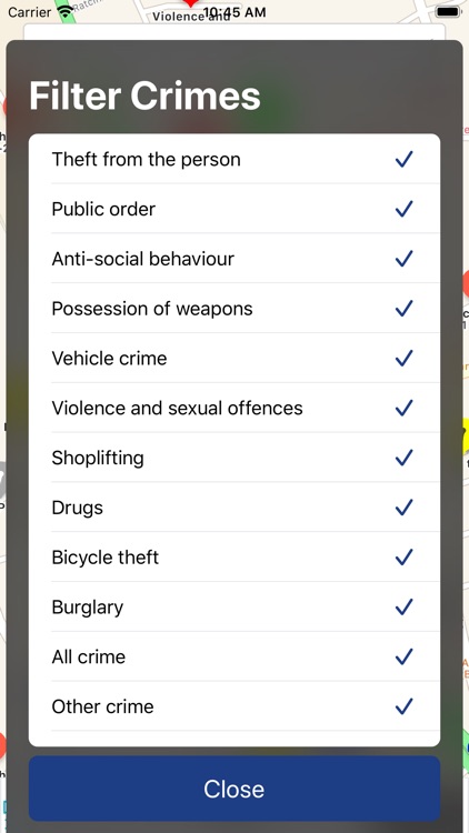 Crime Map Watch UK screenshot-3