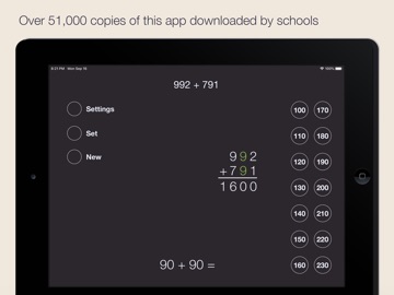 Partial Sums Addition iPad screenshot