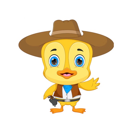 Duckling Cowboy Stickers icon