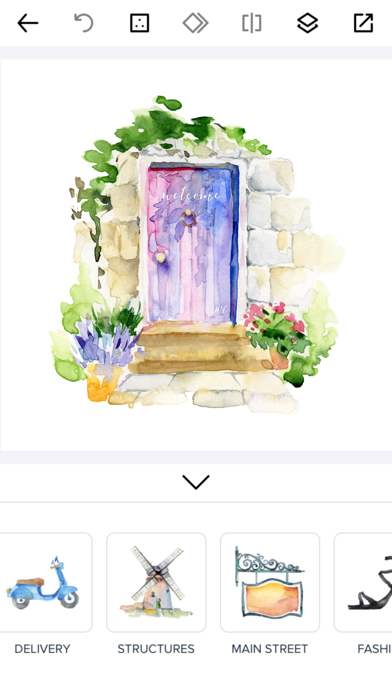 Screenshot #3 pour Watercolor Logo Maker