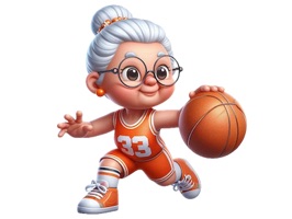 Basketball Granny Stickers