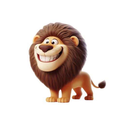 Happy Lion Stickers