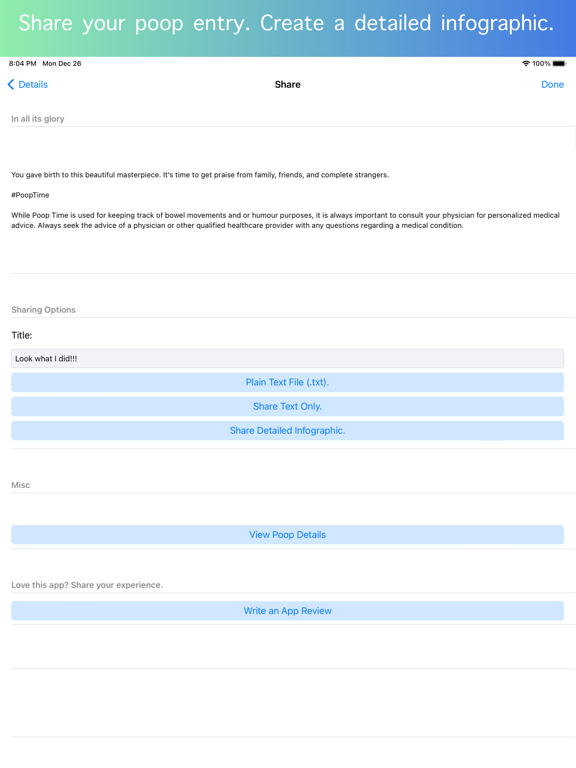 Screenshot #5 pour Poop Diary Tracker