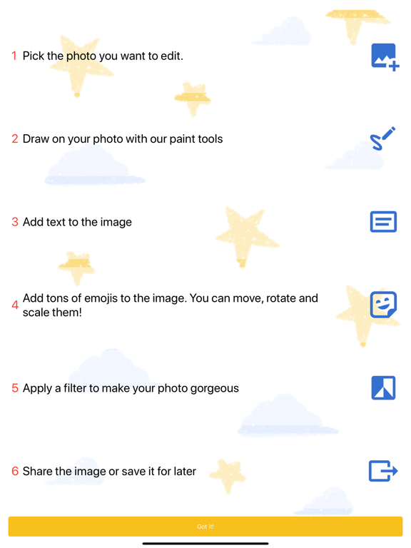 Draw on Photos & Add Stickers iPad screenshot 4 - Photo & Video app