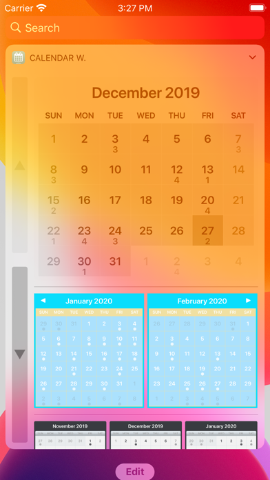 Calendar Widget Screenshot