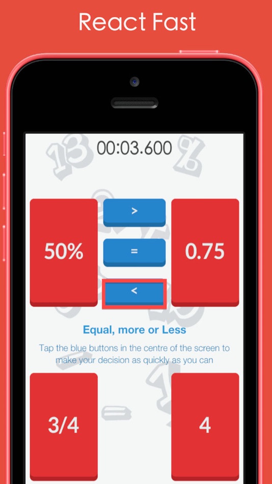 #2. Equal, More, or Less (iOS) By: Anand Raj R