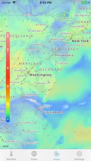 Screenshot von Wetter Pro · auf dem iPhone 8