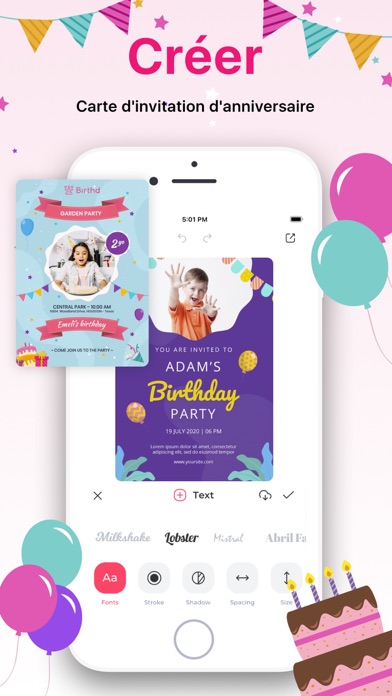 Screenshot #3 pour Créateur d'invitations