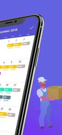 Shift Day Work Calendar : capture d’écran 2 sur 7