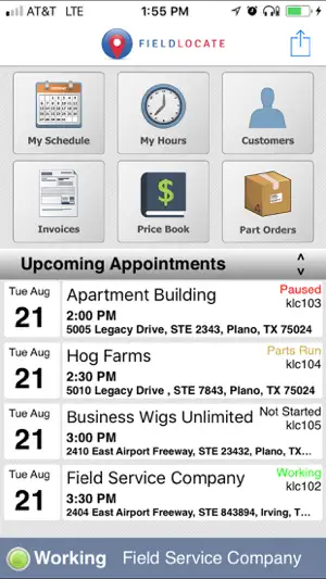FIELDLOCATE screenshot 1