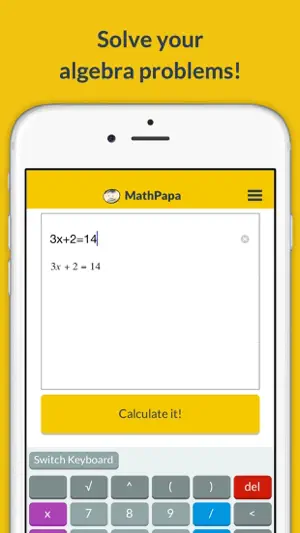 MathPapa - Algebra Calculator screenshot 1