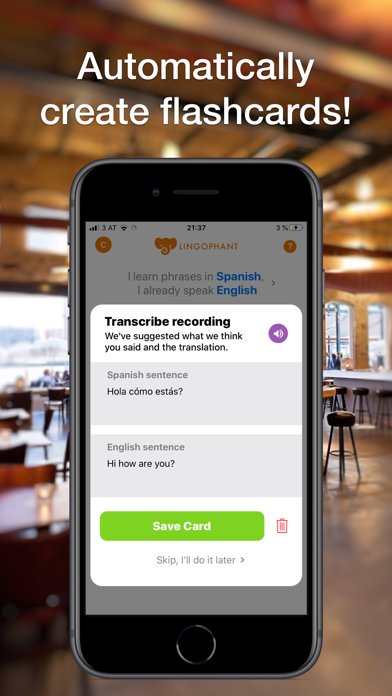 Screenshot #2 pour Lingophant - speak and learn