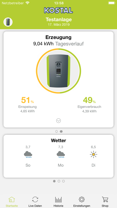 Screenshot #2 pour KOSTAL Solar App