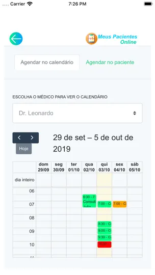 Meus Pacientes Online iPhone Screenshot 9