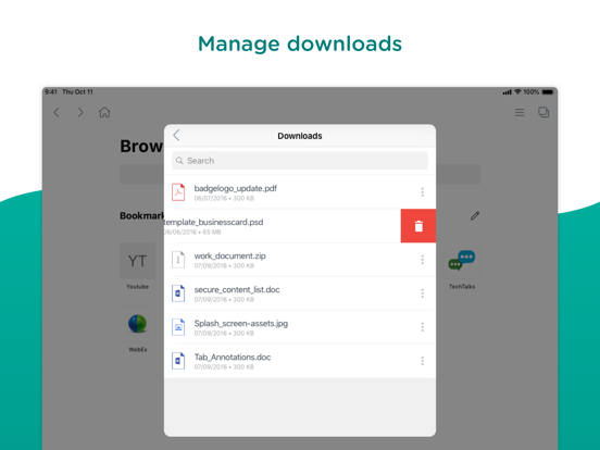 Web - Workspace ONE iPad screenshot 5 - Business app