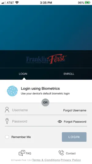 FFFCU Visa screenshot 1