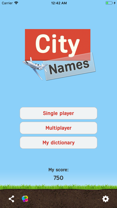 Screenshot #1 pour City Names Lite