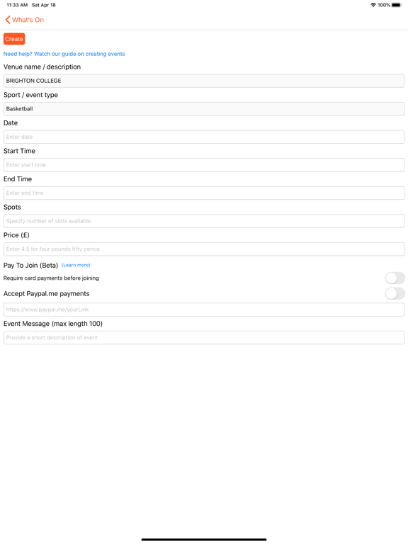 GameOn Active iPad screenshot 5 - Social Networking app